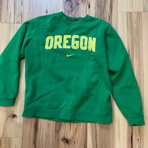 Nike Oregon Duck Green and Yellow Men's Sweatshirt crewneck